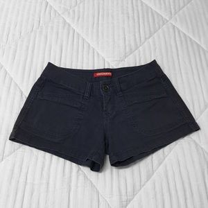 Union Bay Navy Blue Cargo Shorts (low-waisted)